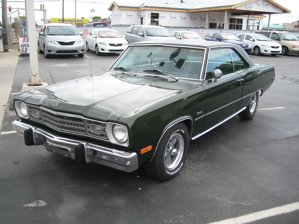 Plymouth Valiant Scamp Toyota dealer used car lot and body… Flickr