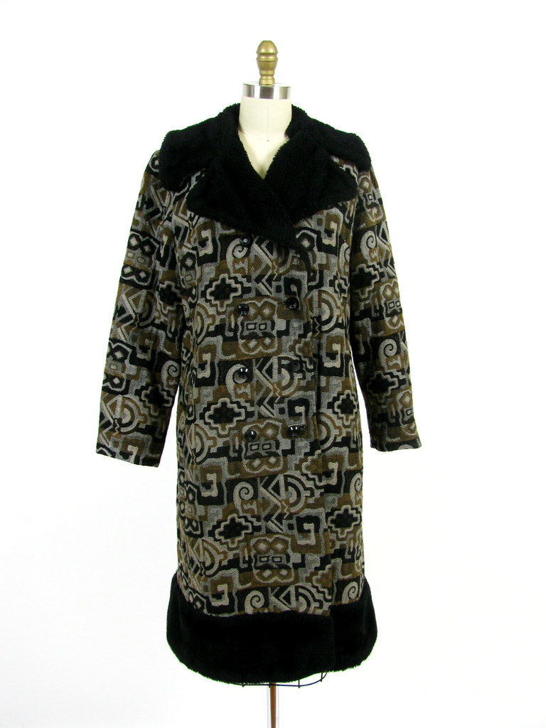 vintage 70s carpet coat giselaandzoe Flickr