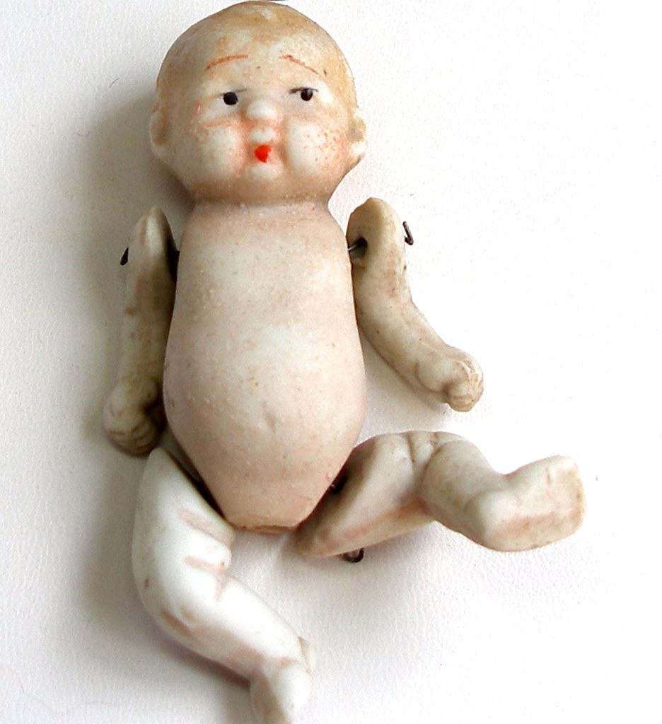 Antique porcelain articulated Japanese doll. c. early 1900… Allie C