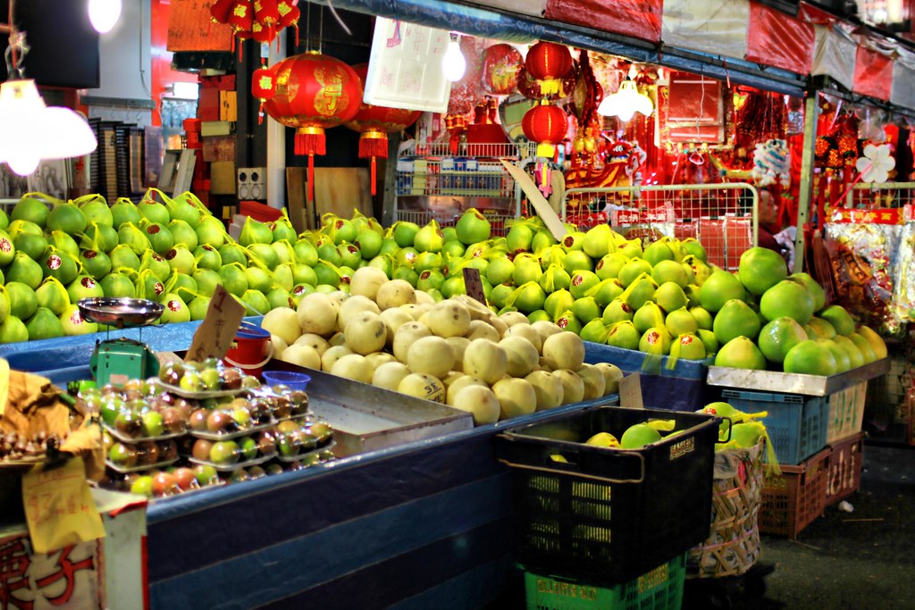 Pomelos They appear only during Chinese New Year. The Chin… Flickr