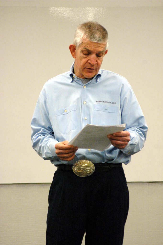 Jim McIngvale visits Mays Gallery Furniture owner Jim "Mat… Flickr