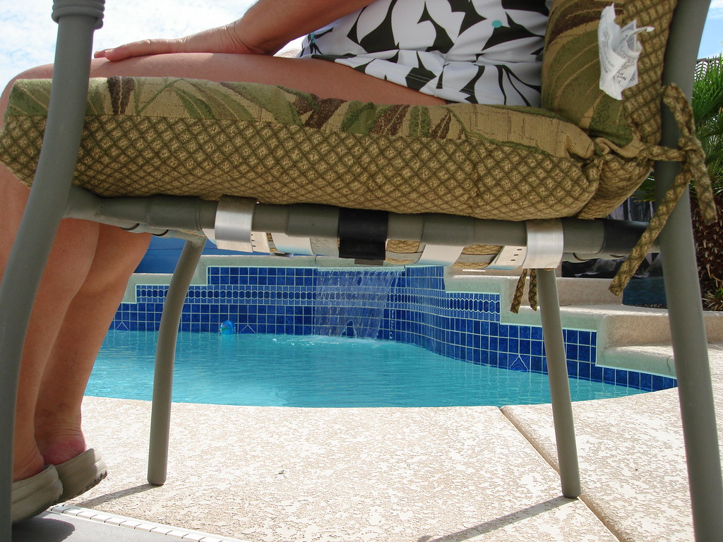 Patio Chair Repair Kit Under view to patio chair after ins… Flickr