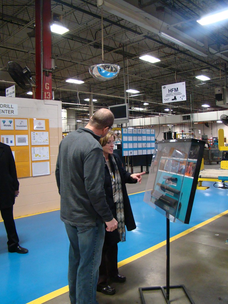 Touring the Gates Corporation facility in Iola, KS Rep. Lynn Jenkins
