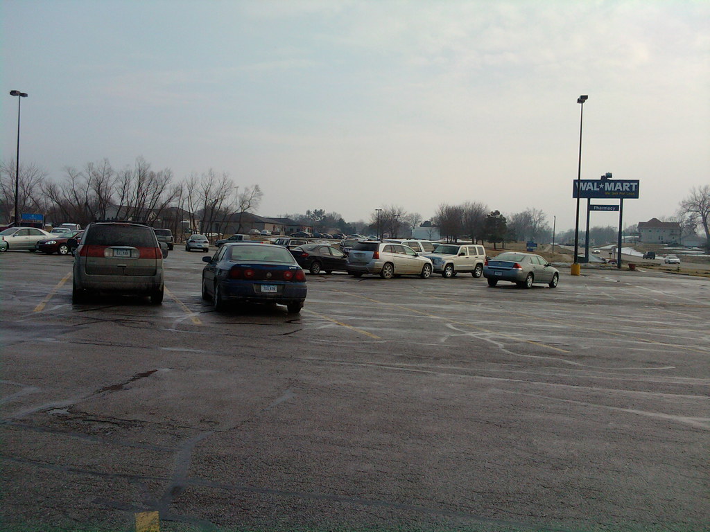 WalMart Tipton, Iowa Parking Lot Nathan Bush Flickr