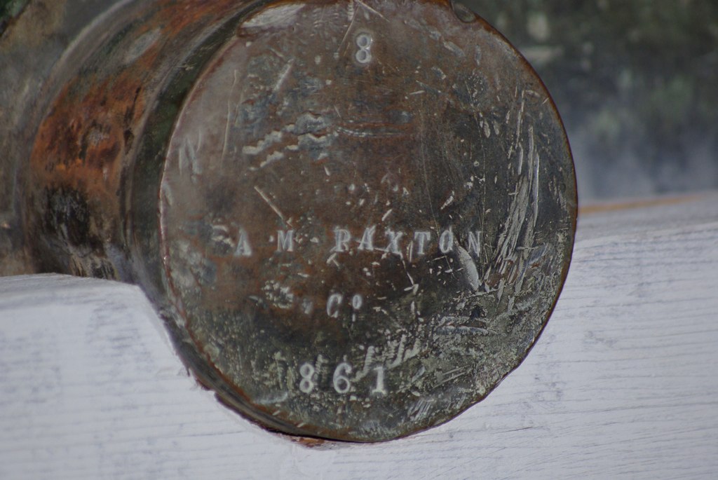 Cannon Tube Trunnion Left trunnion of 6 pounder 1861 bronz… Flickr