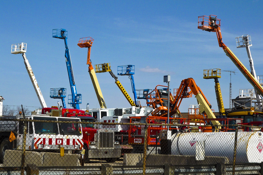 You raise my up, up, up. Cherry pickers at Torbram & Derry… Flickr