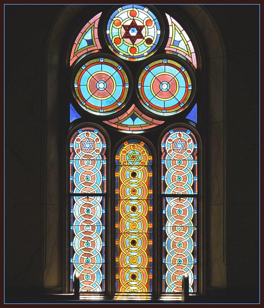 Stained Glass Window in the Eldridge Street Synagogue Flickr