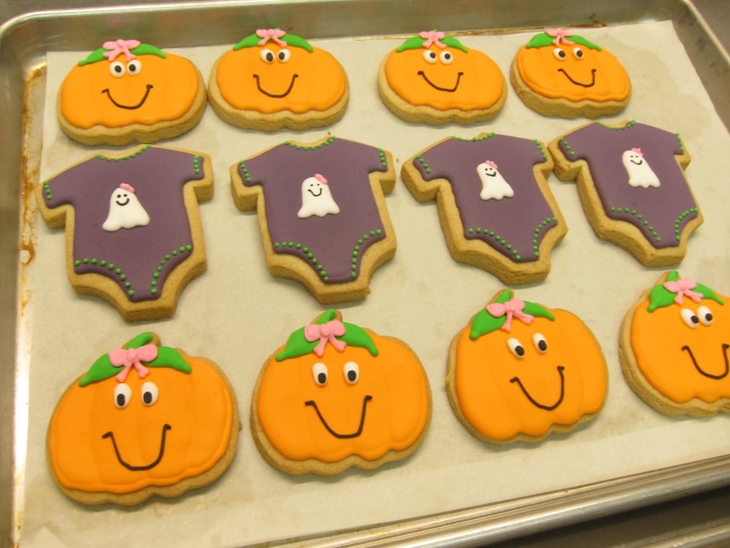 Halloween Baby Shower Cookies Polkadots (Olga) Flickr