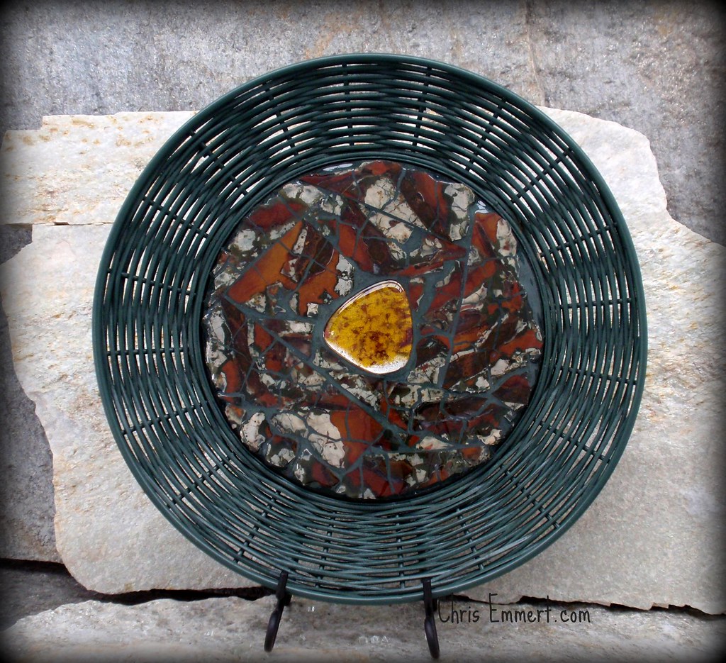 Jasper Mixed Media Mosaic Serving Basket Jasper ST40… Flickr