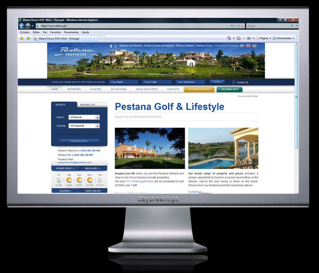 Pestana_Prop Pestana Golf Resorts Property web site. Mike Boogaard