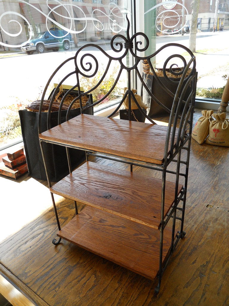 Wrought Iron and Oak Display Stand made for Gail Ambrosius… Flickr