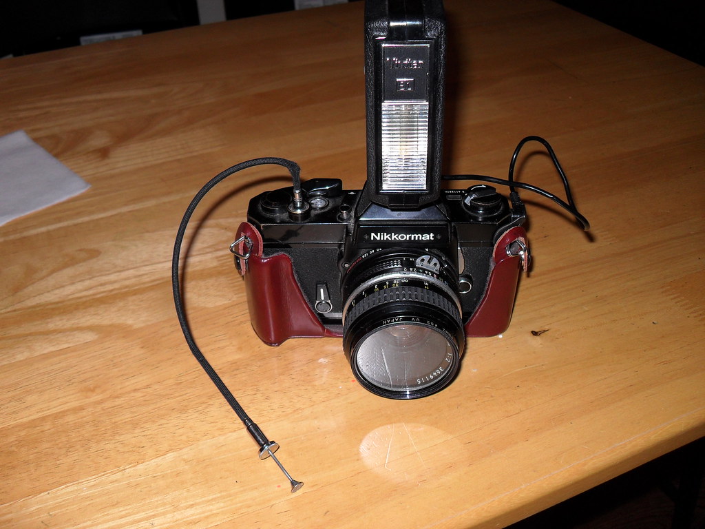 Nikkormat (Nikon) FT3 Front Flash and cable release Film 3… Flickr