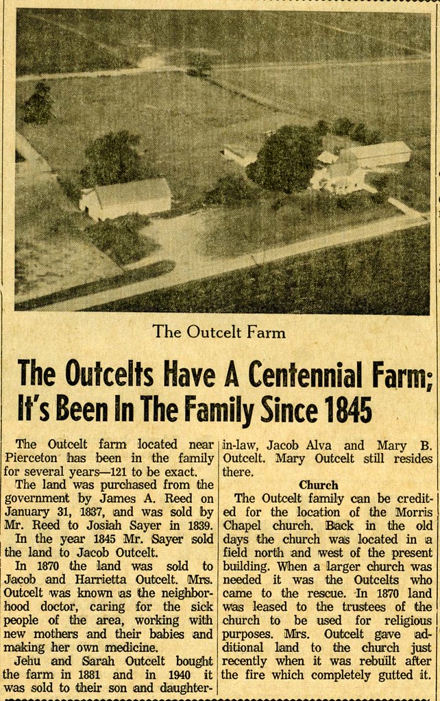 Outcelt farm, Pierceton Centennial newspaper, June 15, 196… Flickr