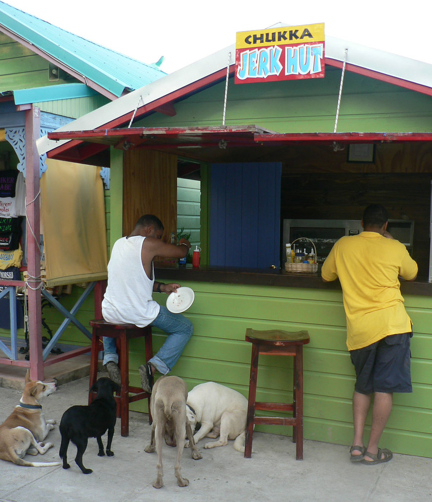 Jamaican Outdoor Restaurant I got a kick watching the loca… Flickr