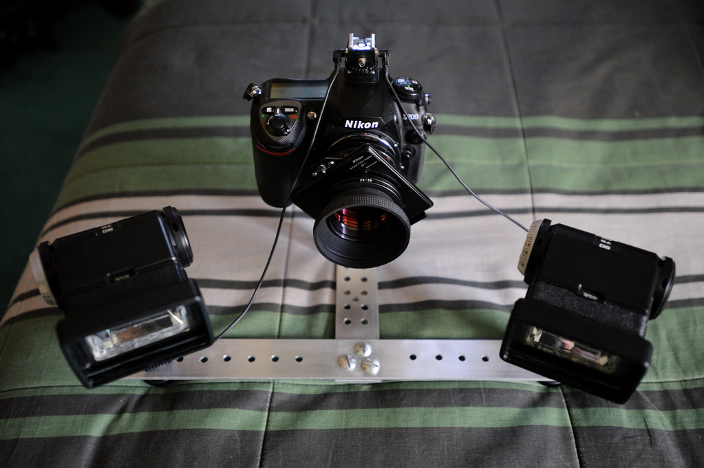 Homemade Twin Flash Bracket My homemade twin flash bracket… Flickr