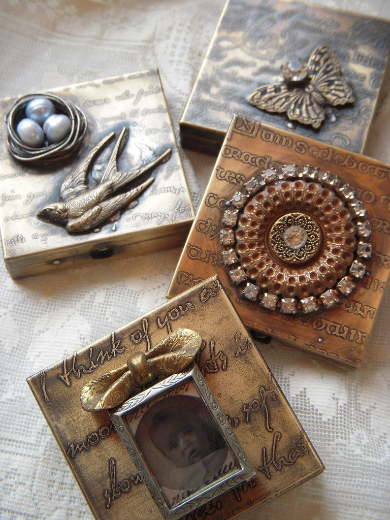 Etched box variety Assortment of etched boxes Riki Schumacher Flickr