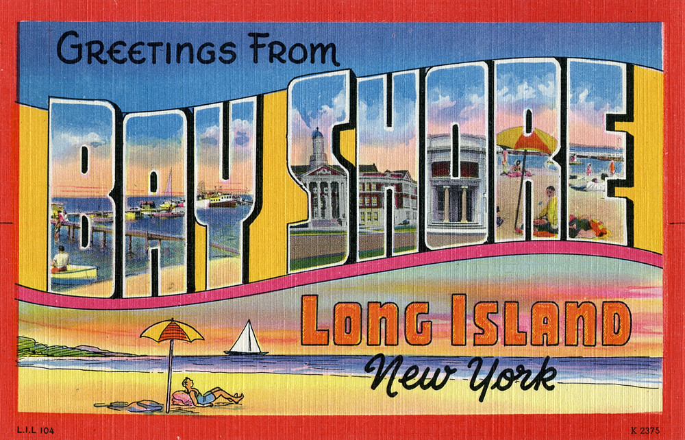 Greetings from Bay Shore, Long Island, New York Large Le… Flickr