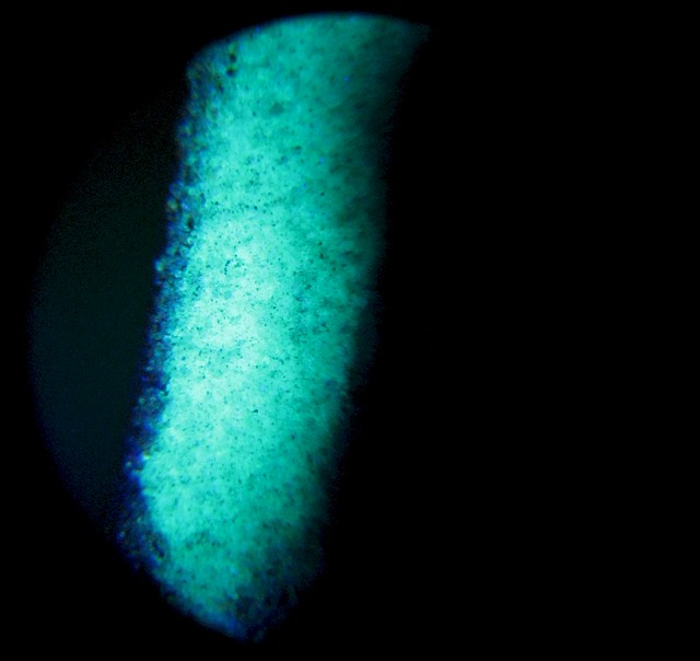 radium paint under the microscope (+UV) a photo on Flickriver