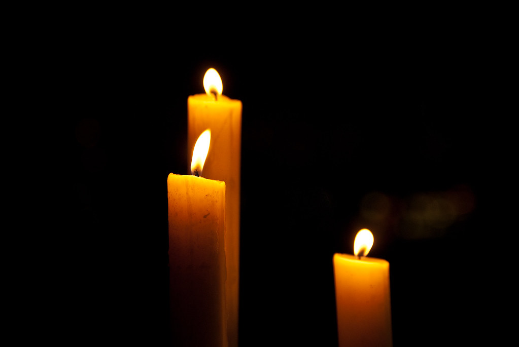 Day 36 Candles Candlelit evening meal. Iain Watson Flickr
