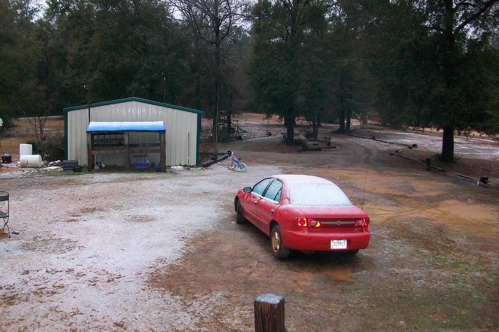 Snow in Mobile Alabama Today snow fell in the deep south. … Flickr