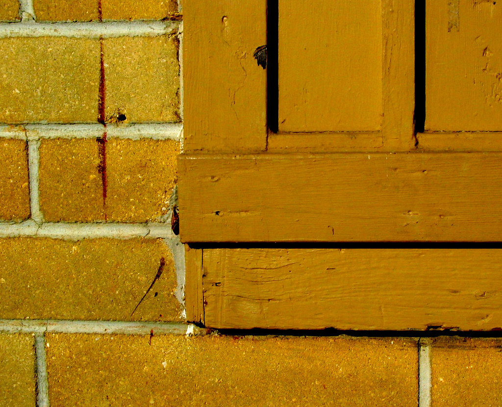 Yellow Ochre Wall Paint Drip Window Brick Christopher Sessums Flickr