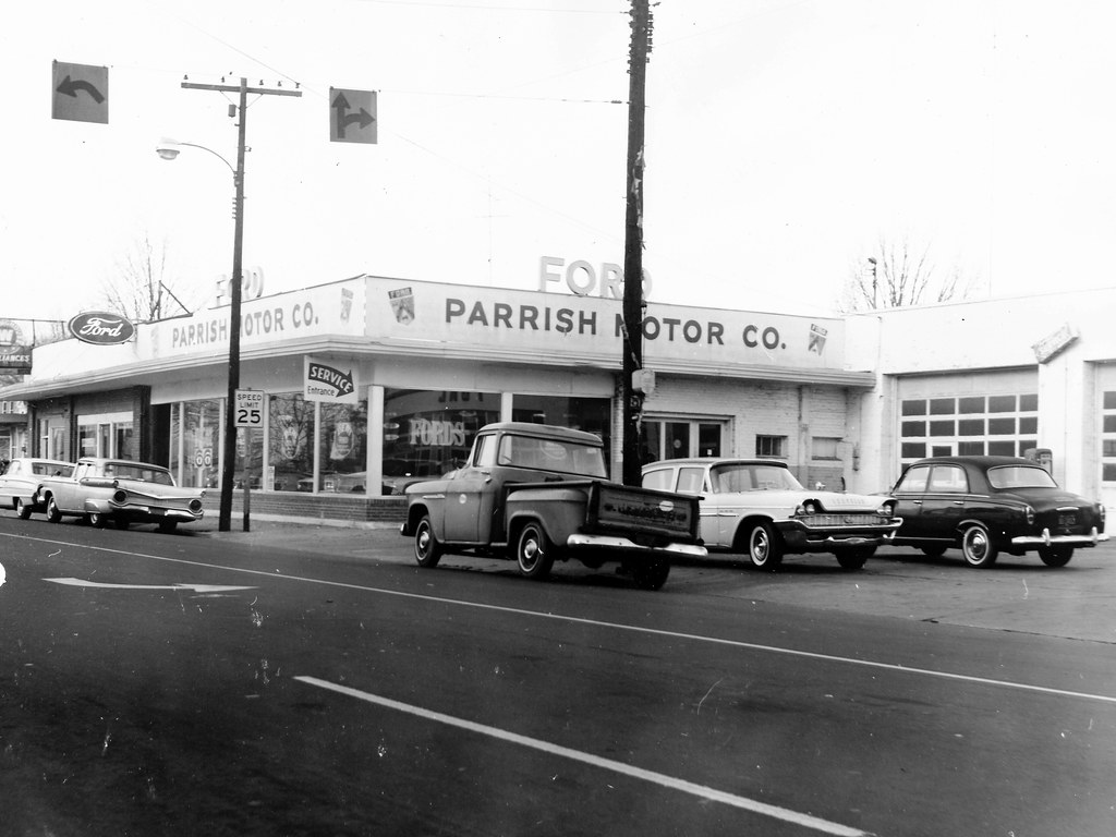 Parrish Motor Co Ford, Benson NC, 1966 Bill Cook Flickr