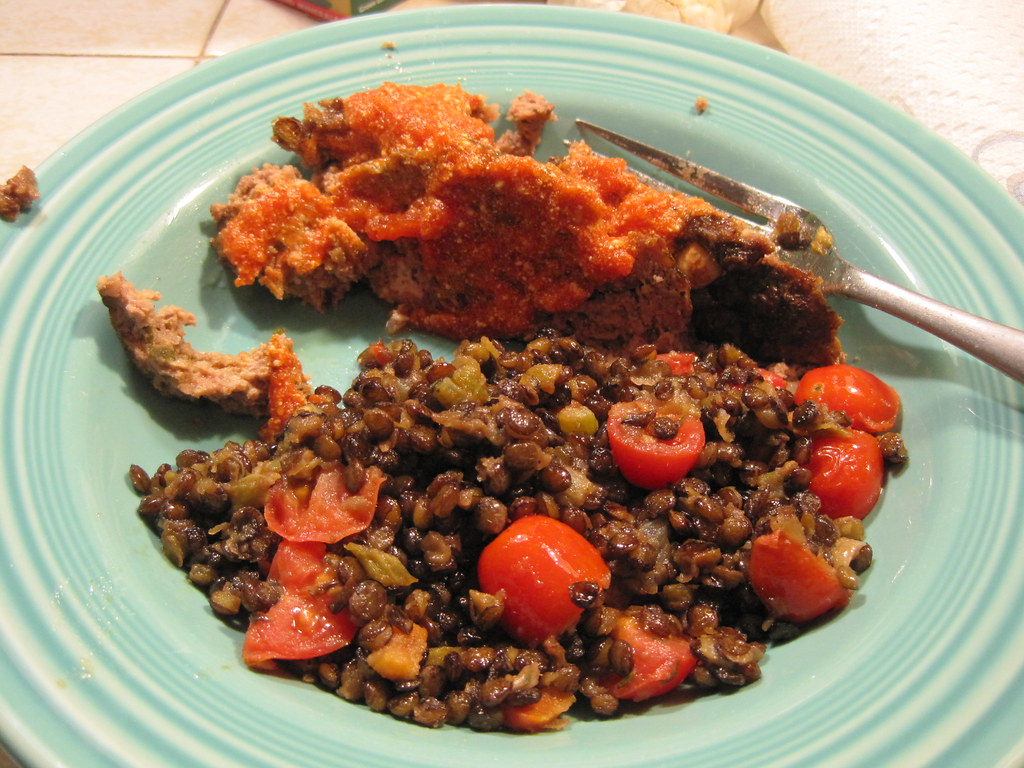 Lidia Bastianich's Ricotta Meatloaf topped with Tomato Sau… Flickr