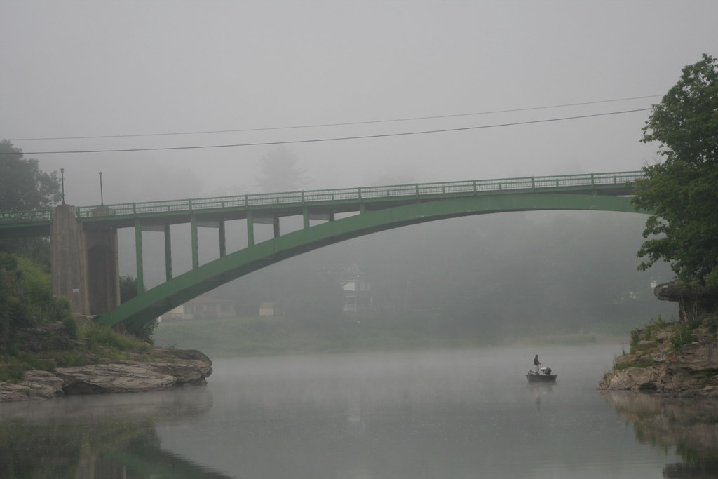 Narrowsburg Bridge in Fog The NarrowsburgDarbytown Bridge… Flickr