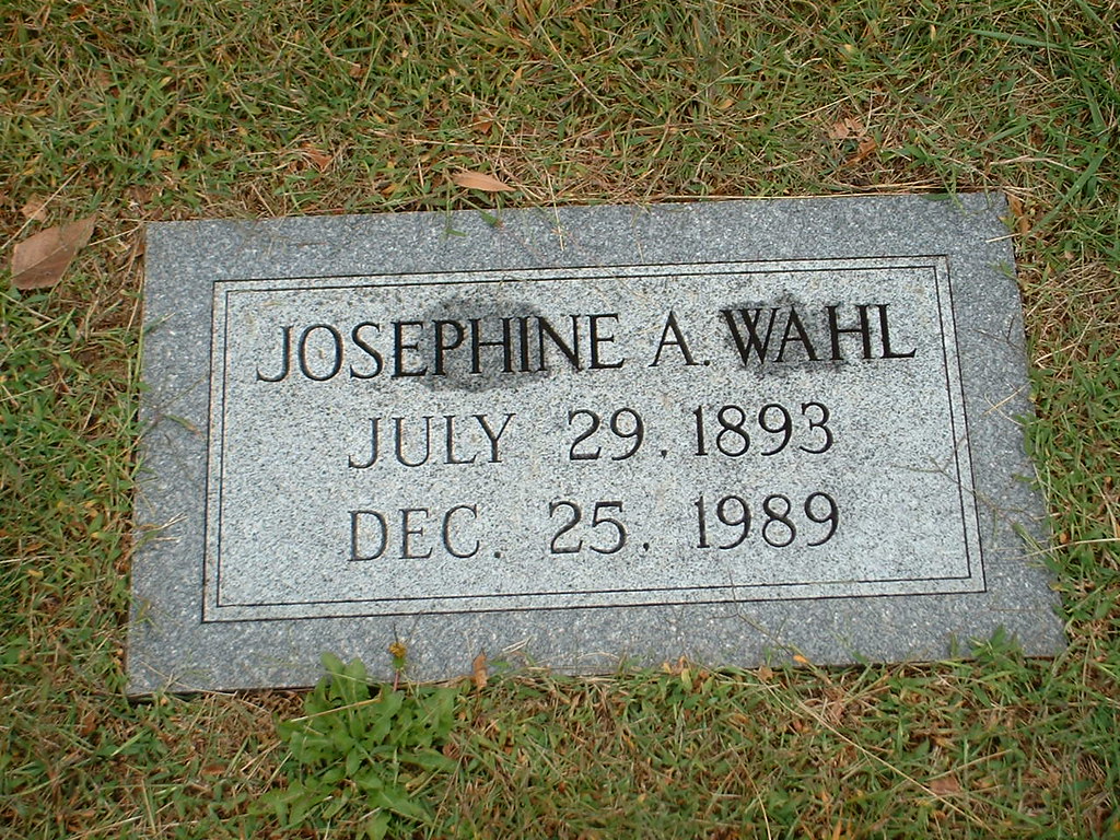 Josephine Ann Wahl Mount Hope Cemetery, Topeka KS Josephin… Flickr