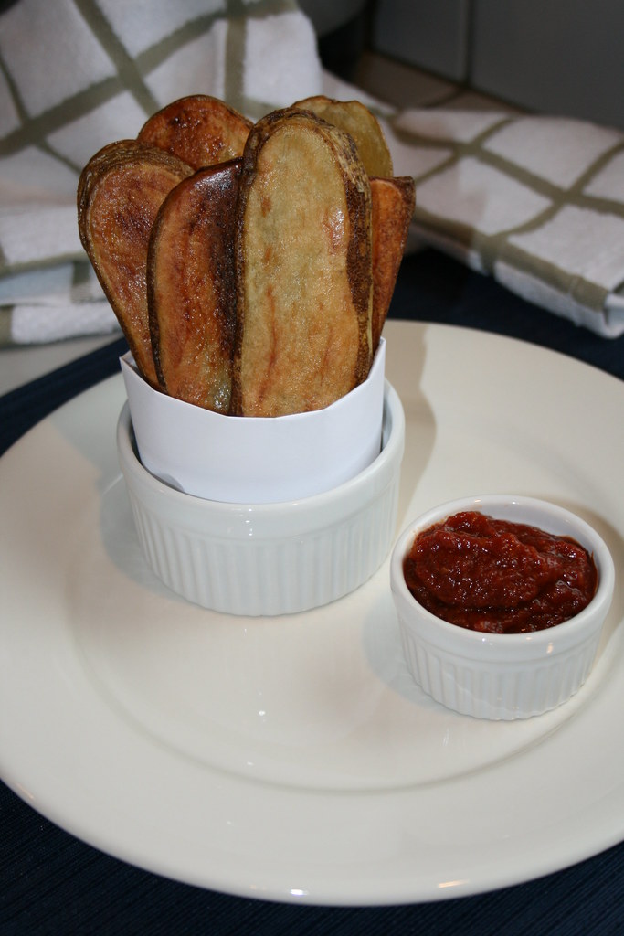 Oven Baked Potato Planks with Homemade Ketchup Oven Baked … Flickr