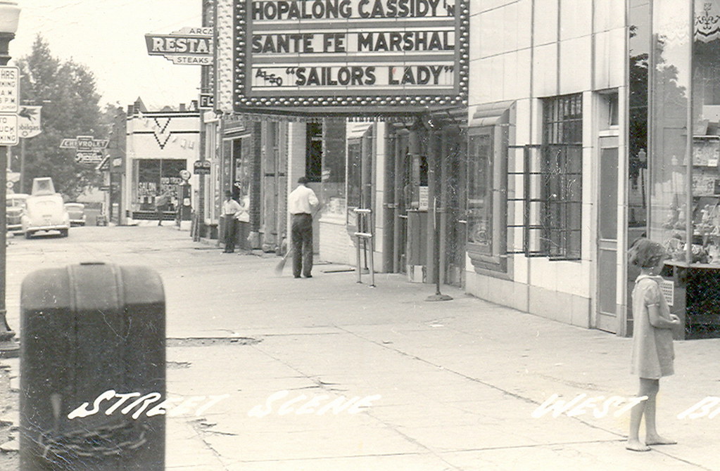West Branch MI Nice View of Downtown 1940s RPPC Ben Frankl… Flickr