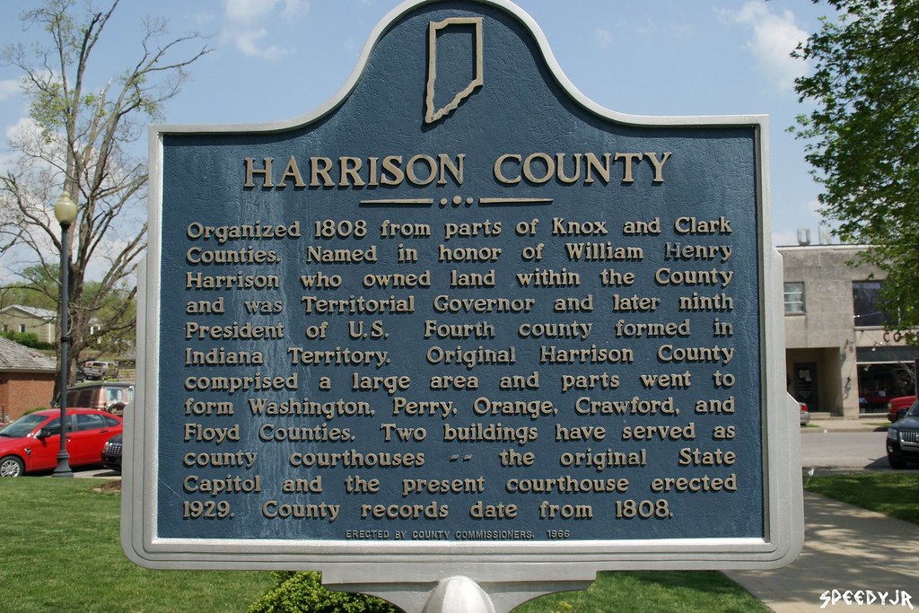 Indiana Historical Plaque Harrison County, Indiana (31.1… Flickr