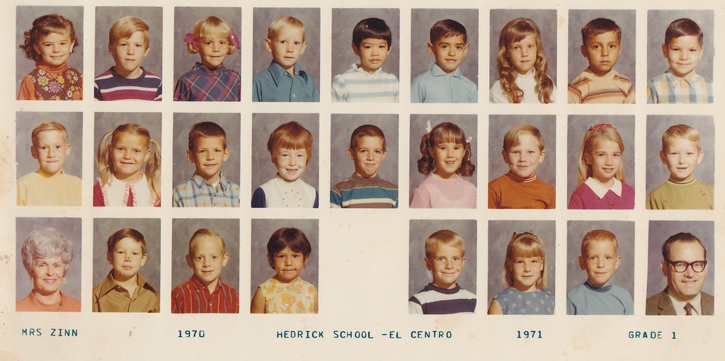 1970 1971 Jeff's 1st Grade Class Hedrick School El Centr… Flickr
