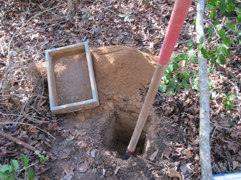 Digging a shovel test Shovel test in progress, roughly 50 … Flickr