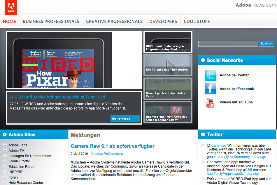 Adobe Newsroom Multimedia