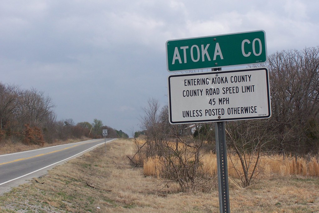 Atoka County Line Entering Atoka County from Coal County, … Flickr