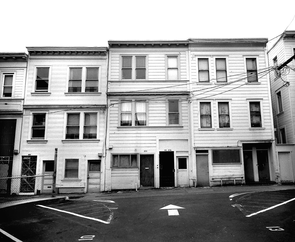 North Beach, San Francisco Row housing along Card Alley. N… Flickr