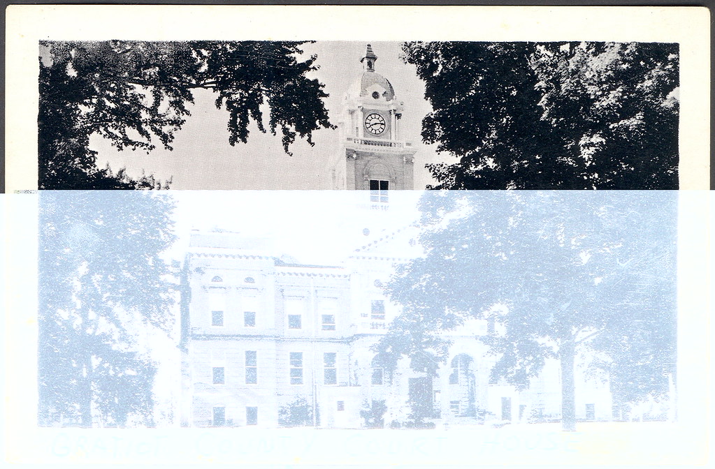 Ithaca MI Gratiot County Court House Etchtone Card HFF Uns… Flickr