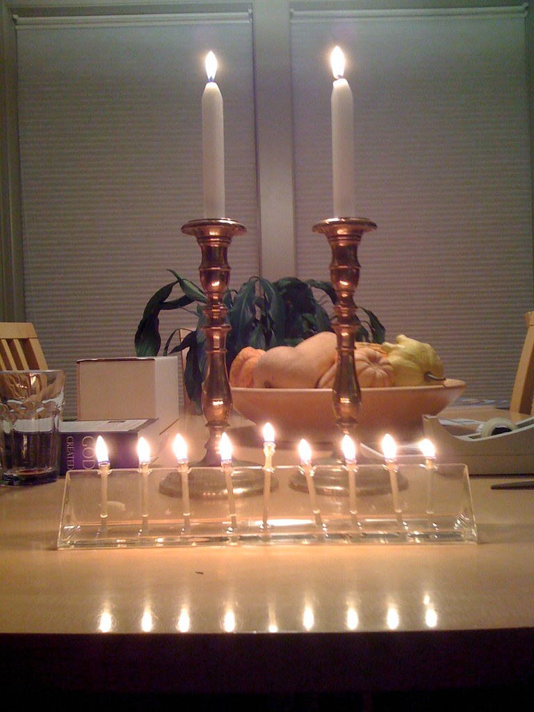 Shabbat + eighth night of Hanukkah The eighth night of Han… Flickr