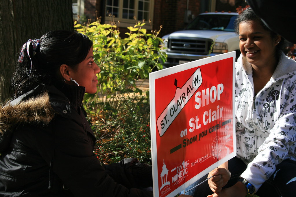 At the launch of the St. Clair" lawn sign campaign Flickr