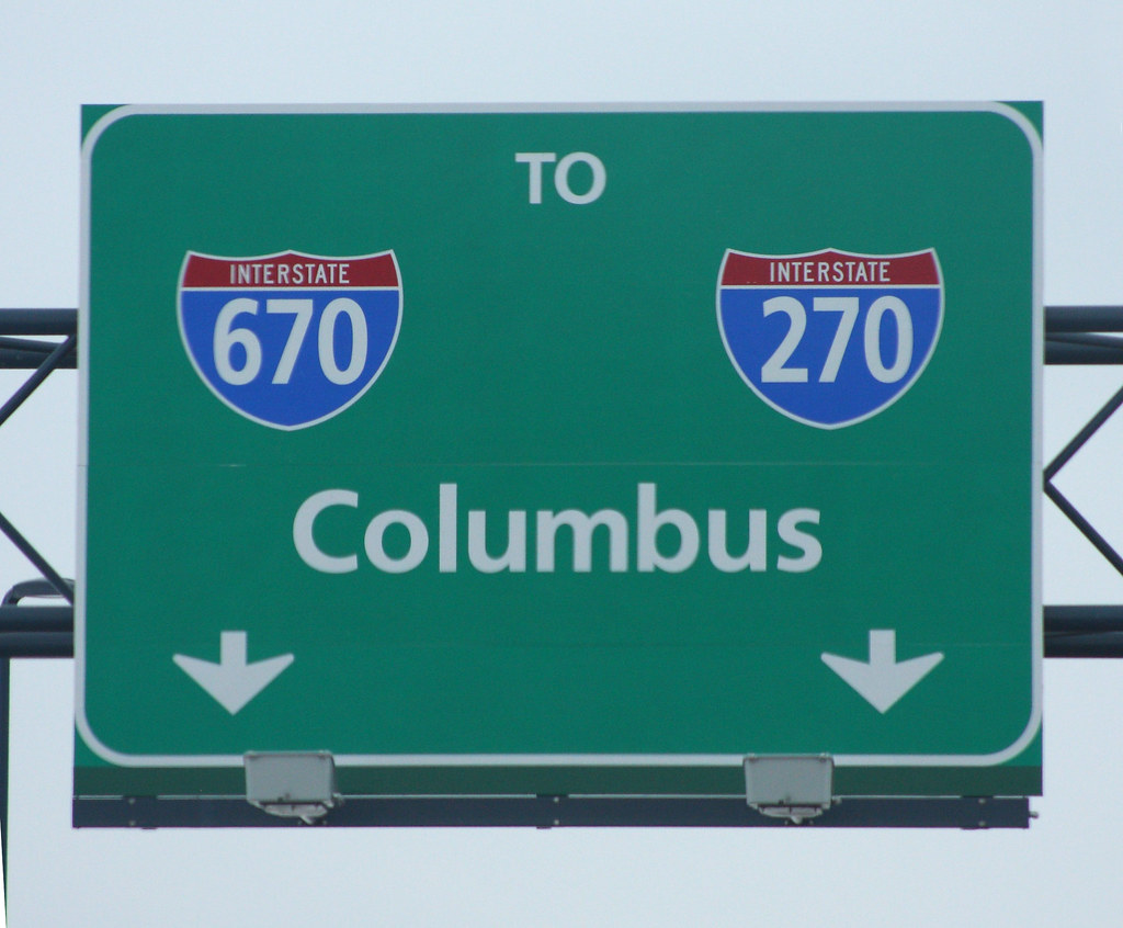 To Columbus The 670 to 270 Columbus road sign in Columbus,… Flickr