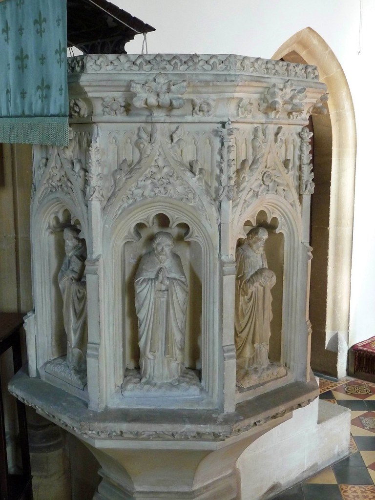 Victorian Pulpit, St Adeline's Church, Little Sodbury Flickr