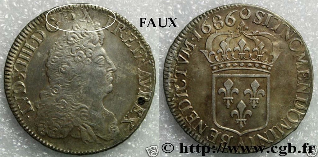 Chinese Counterfeit of 1686 French coin Flickr