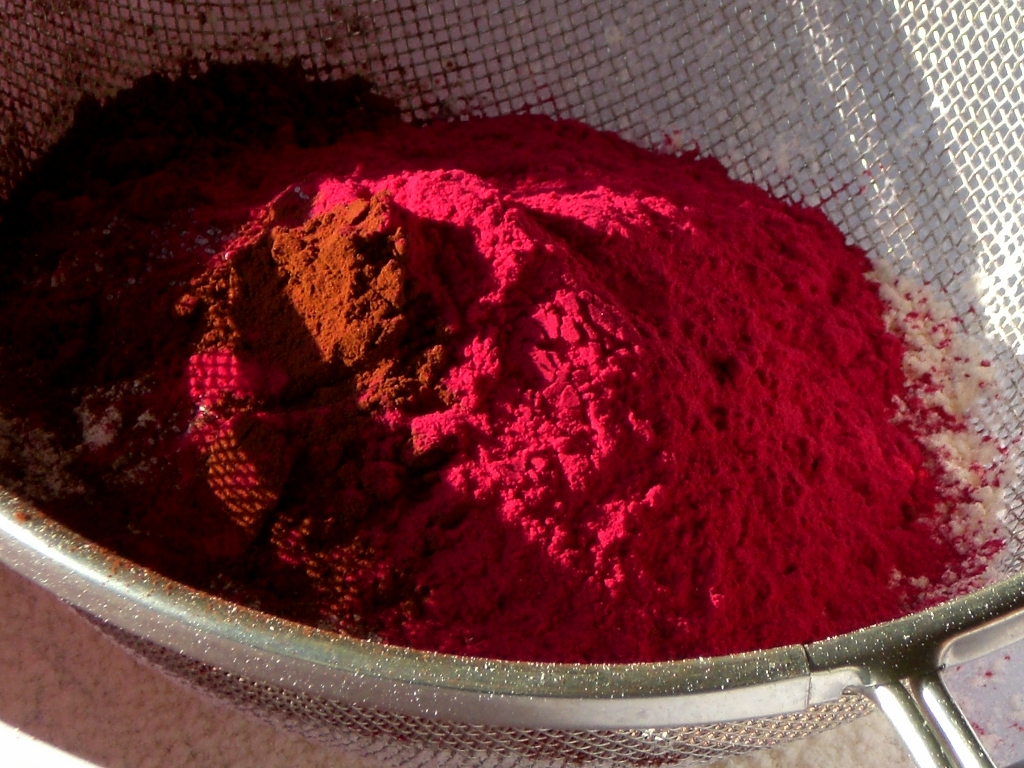 Sift together all dry ingredients Beetroot powder, coc… Flickr