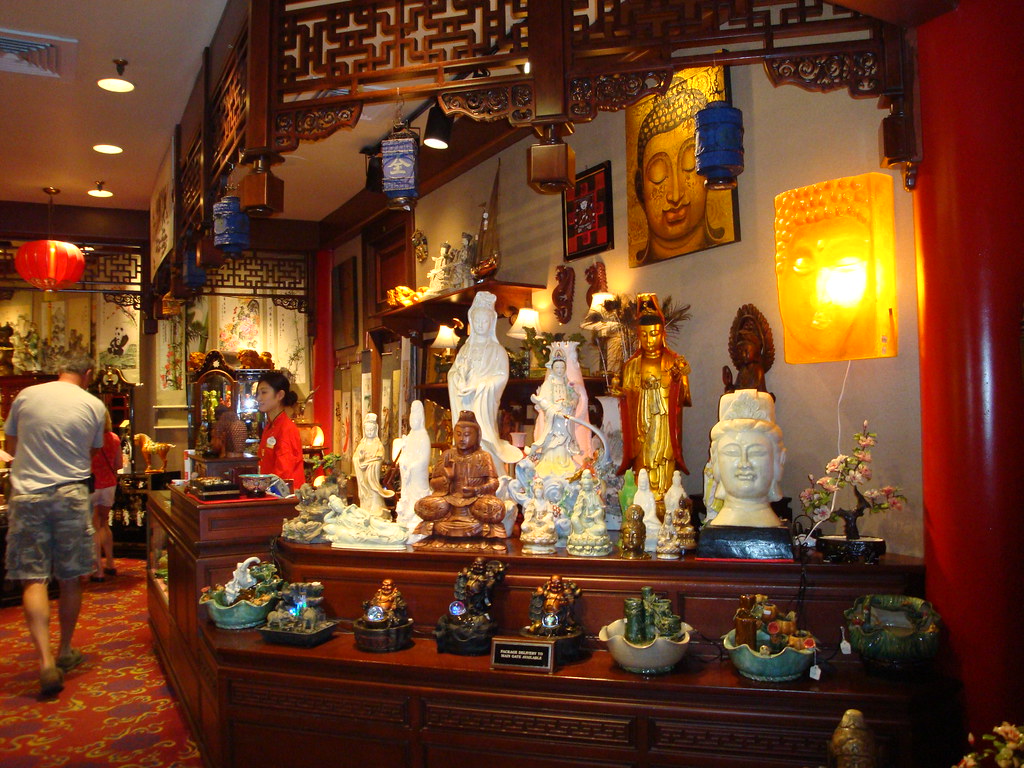 Chinese goods for sale in shop at Epcot China Pavilion is … Flickr