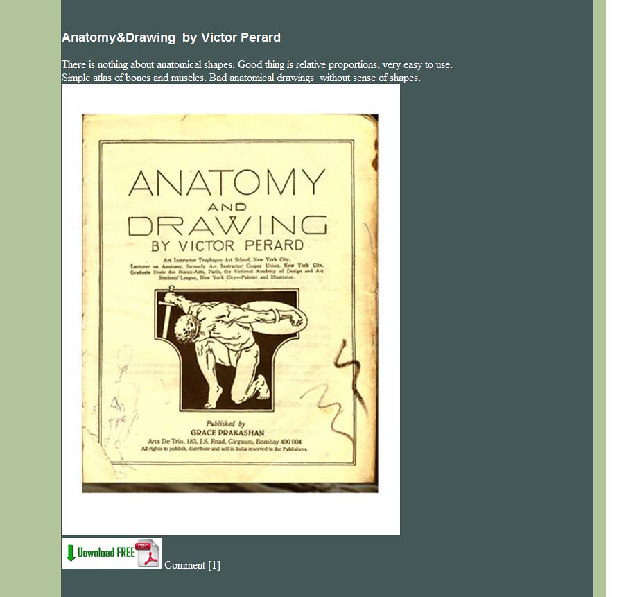 Anatomy and drawing Victor Perard Get this anatomy PDF boo… Flickr
