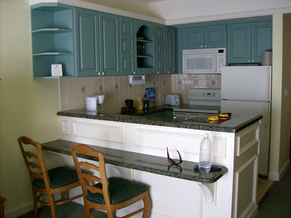 Kitchen and Breakfast Bar In the onebedroom suite at Disn… Flickr