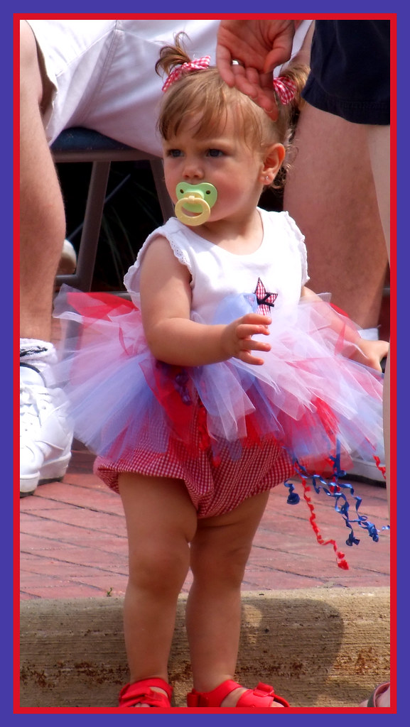 Candid Lil Girl Memorial Day Parade in Dansville Michigan