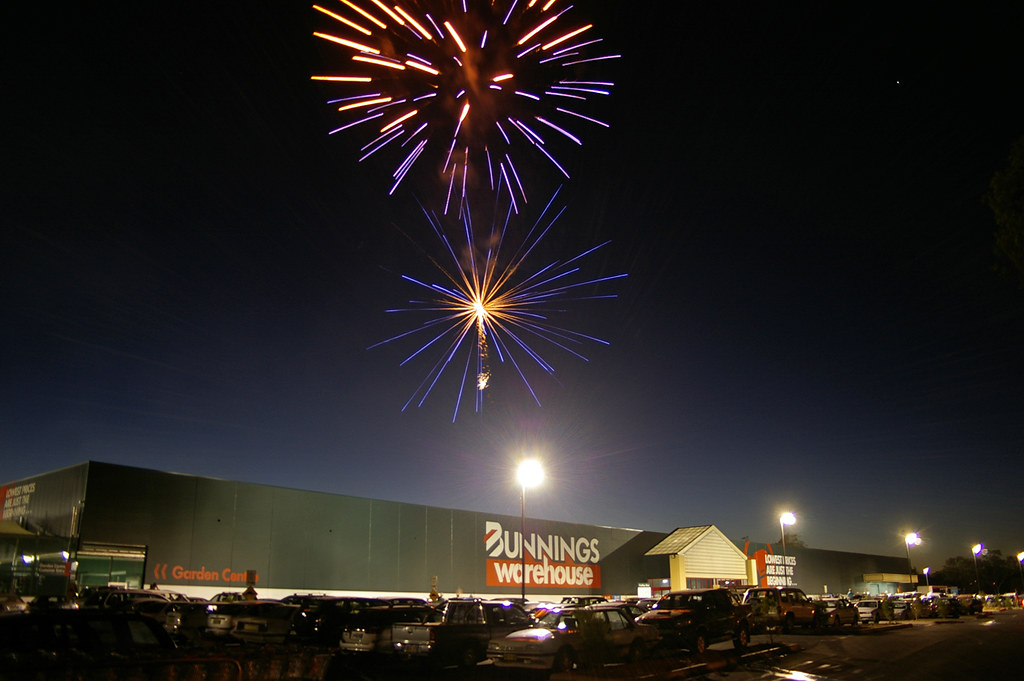 Bunnings Warehouse Wagga Wagga grand opening fireworks Flickr