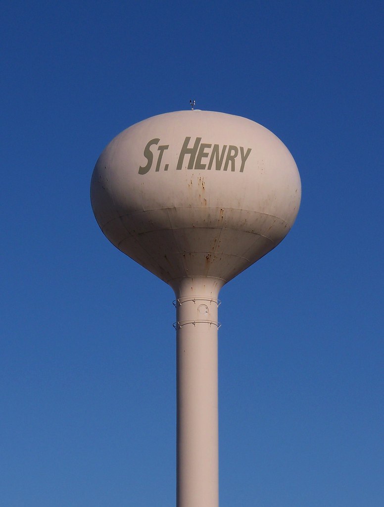 OH St Henry Water Tower Water tower in St Henry, Ohio. Flickr